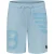 Ballin Amsterdam Jongens korte joggingbroek double icon logo lt blue