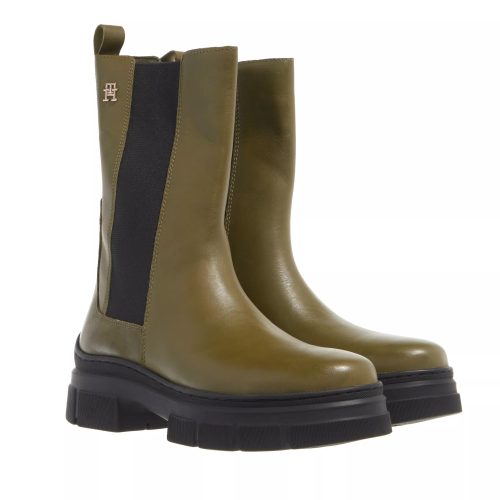 Tommy Hilfiger Boots & laarzen – Essential Leather Chelsea Boot in groen