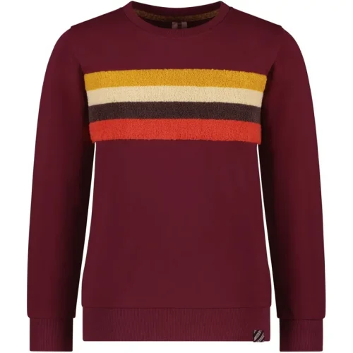 B.Nosy Jongens sweater sven grape wine