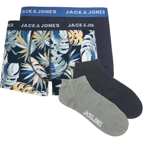 Jack & Jones Jacpalms weekendset heren ondergoed / grijs 4-delig