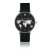 Lederen horloge voor vrouwen Amelia Parker Secret Vacation Black