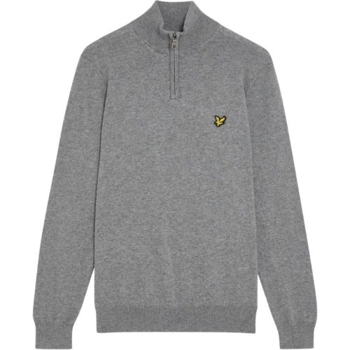 Lyle and Scott Lyle&scott cotton merino quarter zip truien kn2112vc