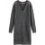 Scotch & Soda Relaxed v neck knitted dress charcoal melange