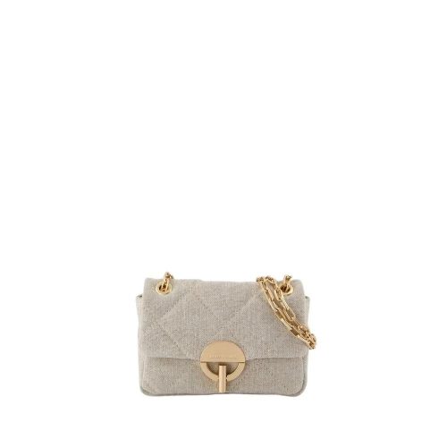 Vanessa Bruno Hobo bags – Nano Moon Bag – Linen – Beige in beige