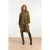 Smashed Lemon 23594 stijlvolle oversized cardigan in army green