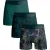 Muchachomalo Heren 3-pack boxershorts print/effen