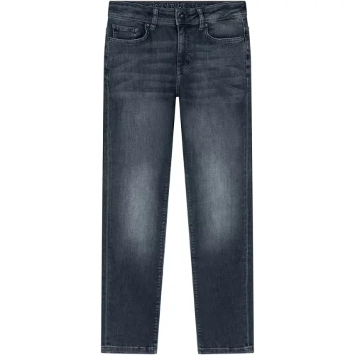 Indian Blue Jongens jeans robin wide straight fit dark denim