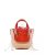 Cuba Lab Crossbody bags – Habanera Bandana Straw And Suede Handbag in rood