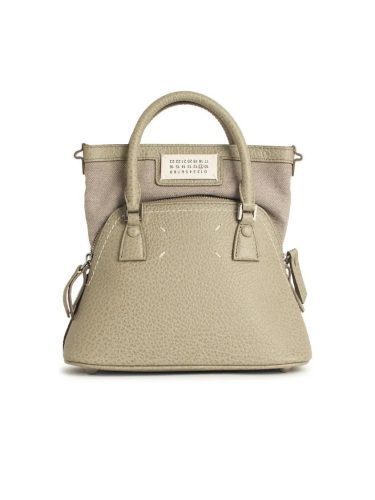 Maison Margiela Shoppers – Micro ‘5Ac’ Leather Bag in beige