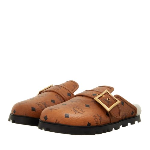 MCM Loafers – U Mcm l Vst Flat Mules in cognac