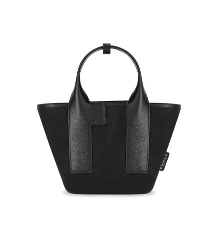 Furla Totes & shoppers – FURLA PIUMA S COLORBLOCK NERO VETIEVER HANDTASCHE in zwart