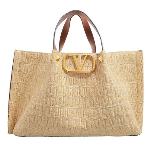 Valentino Garavani Totes & shoppers – Medium Tote Bag Logo Signature in beige