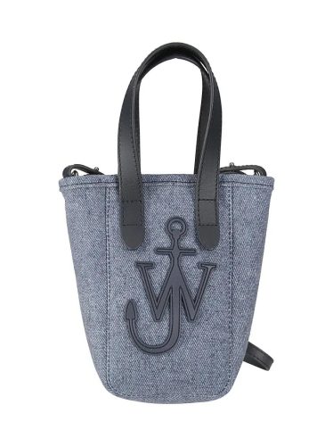 J.W.Anderson Bucket bags – Mini Denim Bag With Stitched Logo in blauw