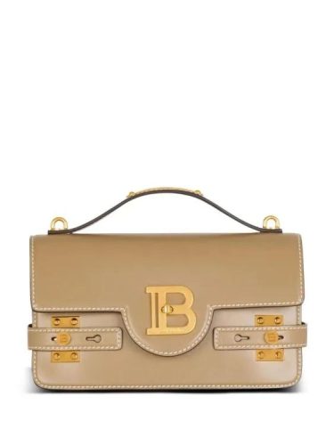 Balmain Hobo bags – B-Buzz 24 Leather Shoulder Bag in bruin