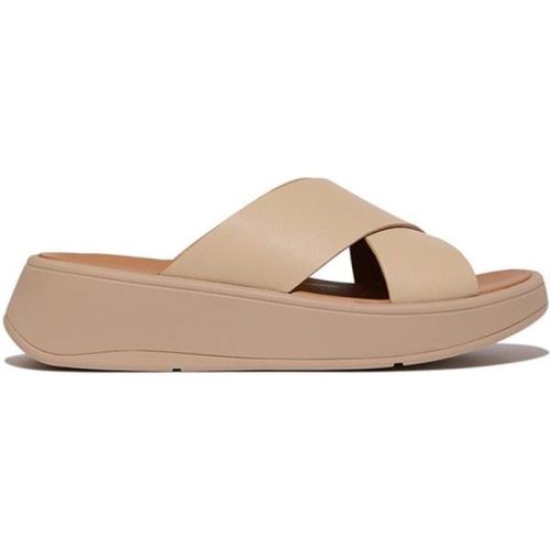 FitFlop F-mode leather flatform cross slides