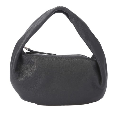 Khaite Totes & shoppers – Medium Textured Leather Hobo Tote in zwart