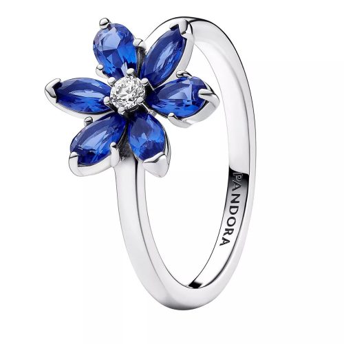 Pandora Ringen – Herbarium cluster sterling silver ring with prince in blue