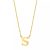 Isabel Bernard Kettingen – Le Marais Chloé 14 Karat Initial Necklace Letter S in gold