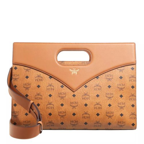 MCM Totes & shoppers – Diamond Vi Lthr Mix Diamant Tote Med Co in cognac