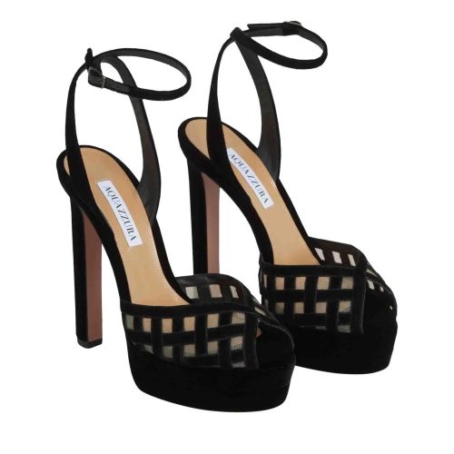 Aquazzura Slippers & Mules – Sandals Black in zwart