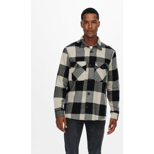 Only & Sons Onsmilo ls check overshirt noos