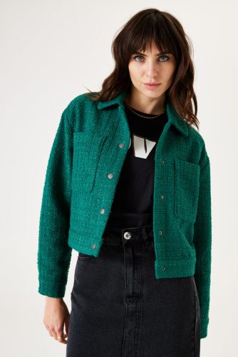 Groene tweed jack