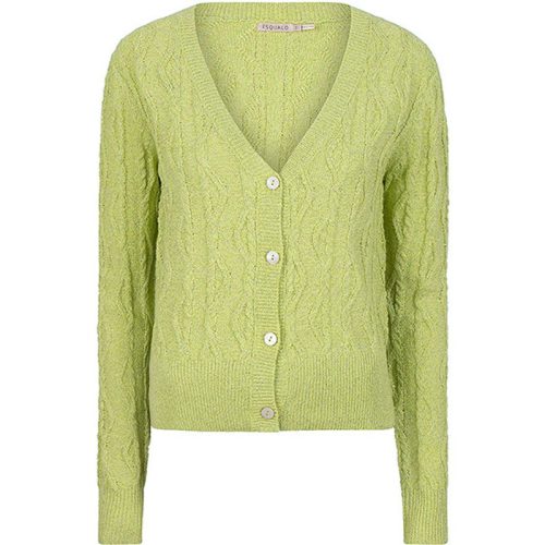 Esqualo Vest hs23-31205 lurex lime