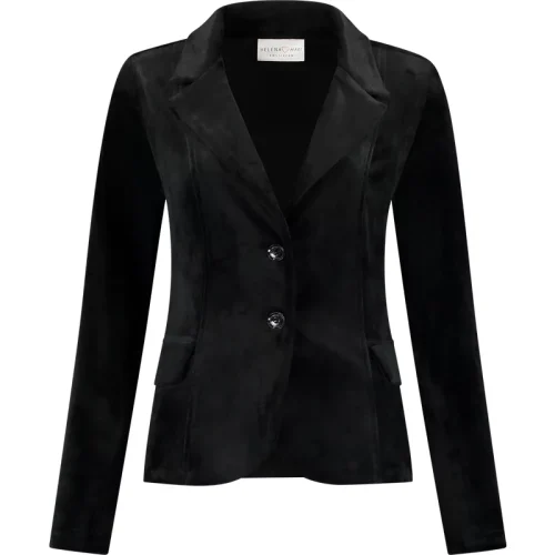 Helena Hart Blazer velour kort 7446 black