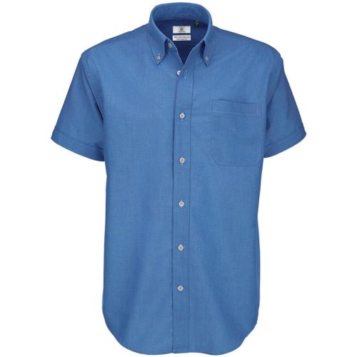 B and C B&c heren oxford korte mouwen shirt / heren shirts