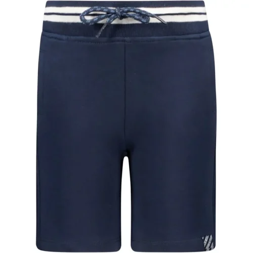 B.Nosy Jongens korte joggingbroek met gestreepte tailleband navy