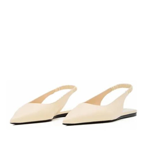 Proenza Schouler Loafers – Spike Slingback Flats in beige