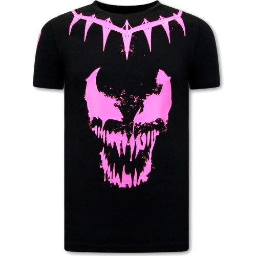 Local Fanatic T-shirt met opdruk venom face neon