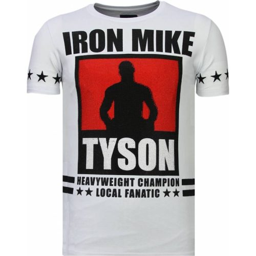 Local Fanatic Iron mike tyson rhinestone t-shirt