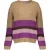 Geisha 44576-70 720 pullover stripe sand/purple/black