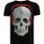 Local Fanatic Skull bring the beat rhinestone t-shirt