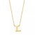 Isabel Bernard Kettingen – Le Marais Chloé 14 Karat Initial Necklace Letter L in gold