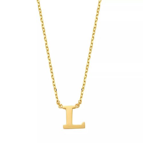 Isabel Bernard Kettingen – Le Marais Chloé 14 Karat Initial Necklace Letter L in gold