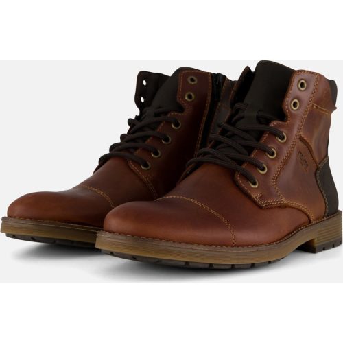 Rieker Rieker Veterboots cognac Leer