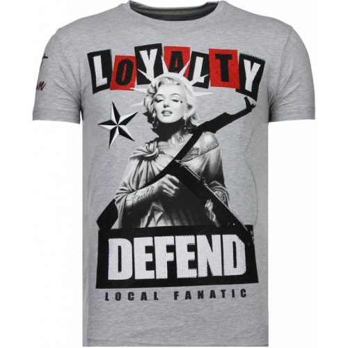 Local Fanatic Loyalty marilyn rhinestone t-shirt