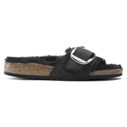 DamesSandalen Birkenstock Madrid Big Buckle Shearling Oiled Leather