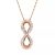 Swarovski Kettingen – Hyperbola pendant, Infinity in white