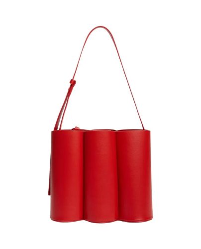 Colville Shoppers – Jelly Leather Shoulder Bag in rood