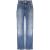 Frankie & Liberty Meisjes broek frankie straight leg mid blue denim