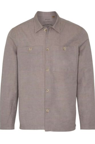 ETERNA Regular Fit Overshirt zand, Effen