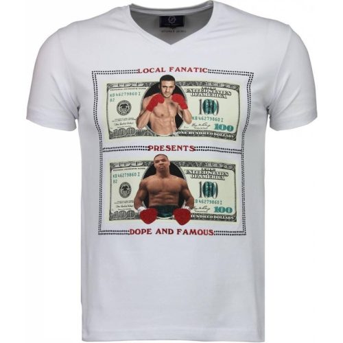 Local Fanatic Golden boy vs iron mike t-shirt