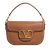 Valentino Garavani Shoppers – Shoulder Bag Alltime Brass Logo in cognac