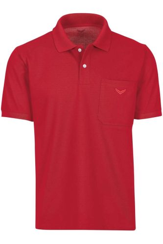 TRIGEMA Comfort Fit Polo shirt Korte mouw rood