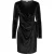 Jacqueline de Yong Sandy l/s velvet wrap dress