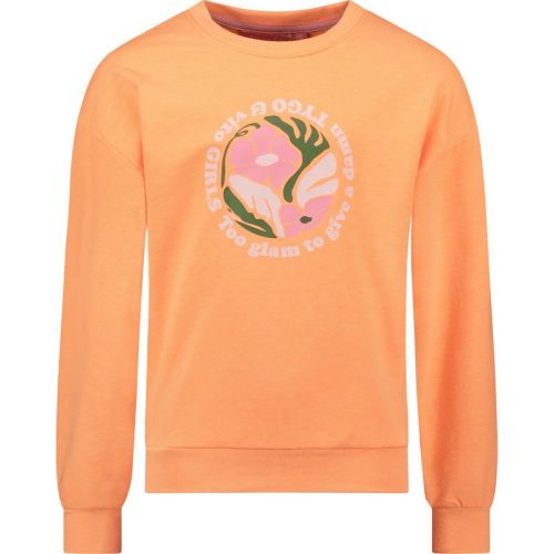 TYGO & vito Meisjes sweater noe neon koraal