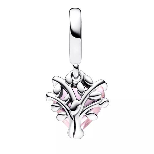 Pandora Charms – Pink Family Tree & Heart Dangle in pink